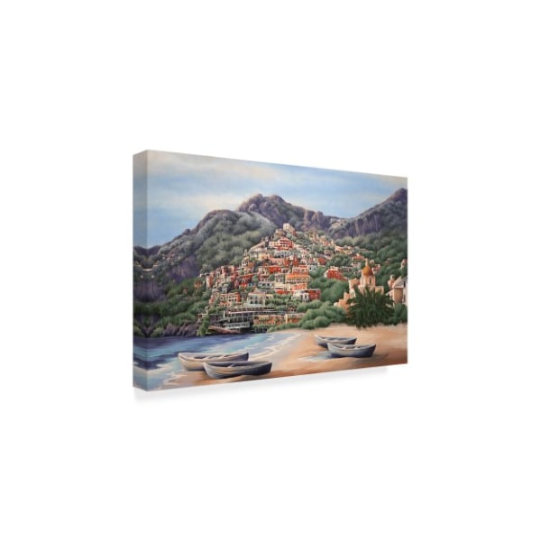 Carol J Rupp 'Amalfi Coast Line' Canvas Art,12x19